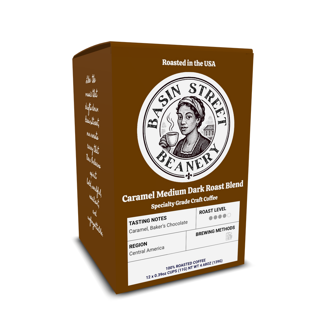 Caramel Medium Dark Roast Blend Pods